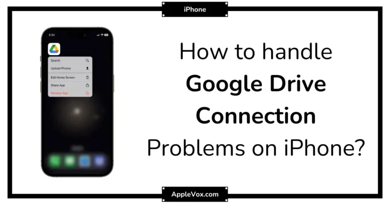Solving Google Drive Connection Problems on iPhone