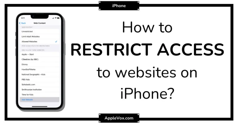 How To Block Websites on iPhone?