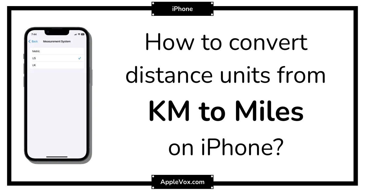 Change Km To Miles on iPhone.png