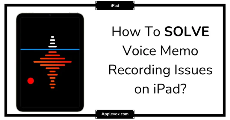 Troubleshooting Voice Memo Recording on iPad