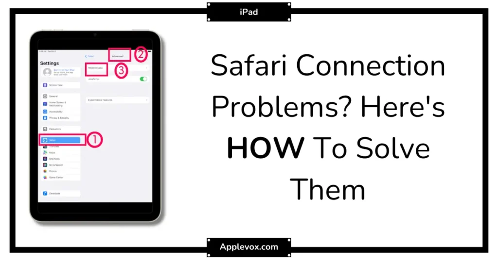 Addressing Safari Connectivity Problems on iPad